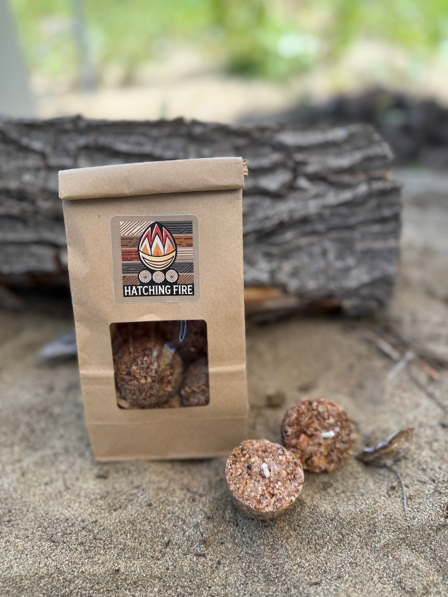 5 Fire Starters in Hatching Fire Gift Bag