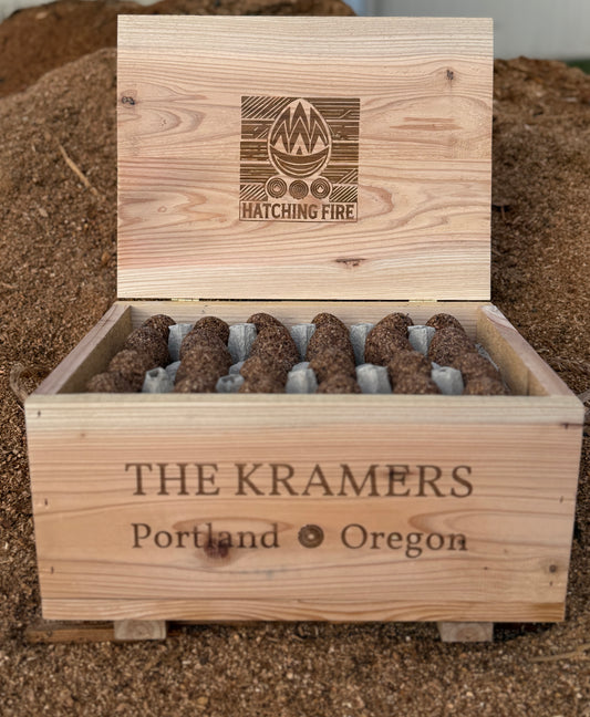 Personalized  Crate with 96  Fire Hatchers